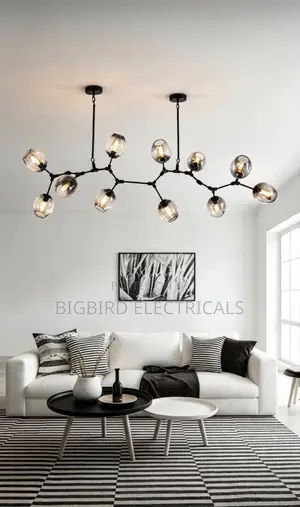 12 Light Modern Sputnik Chandelier Living Room Ceiling Light