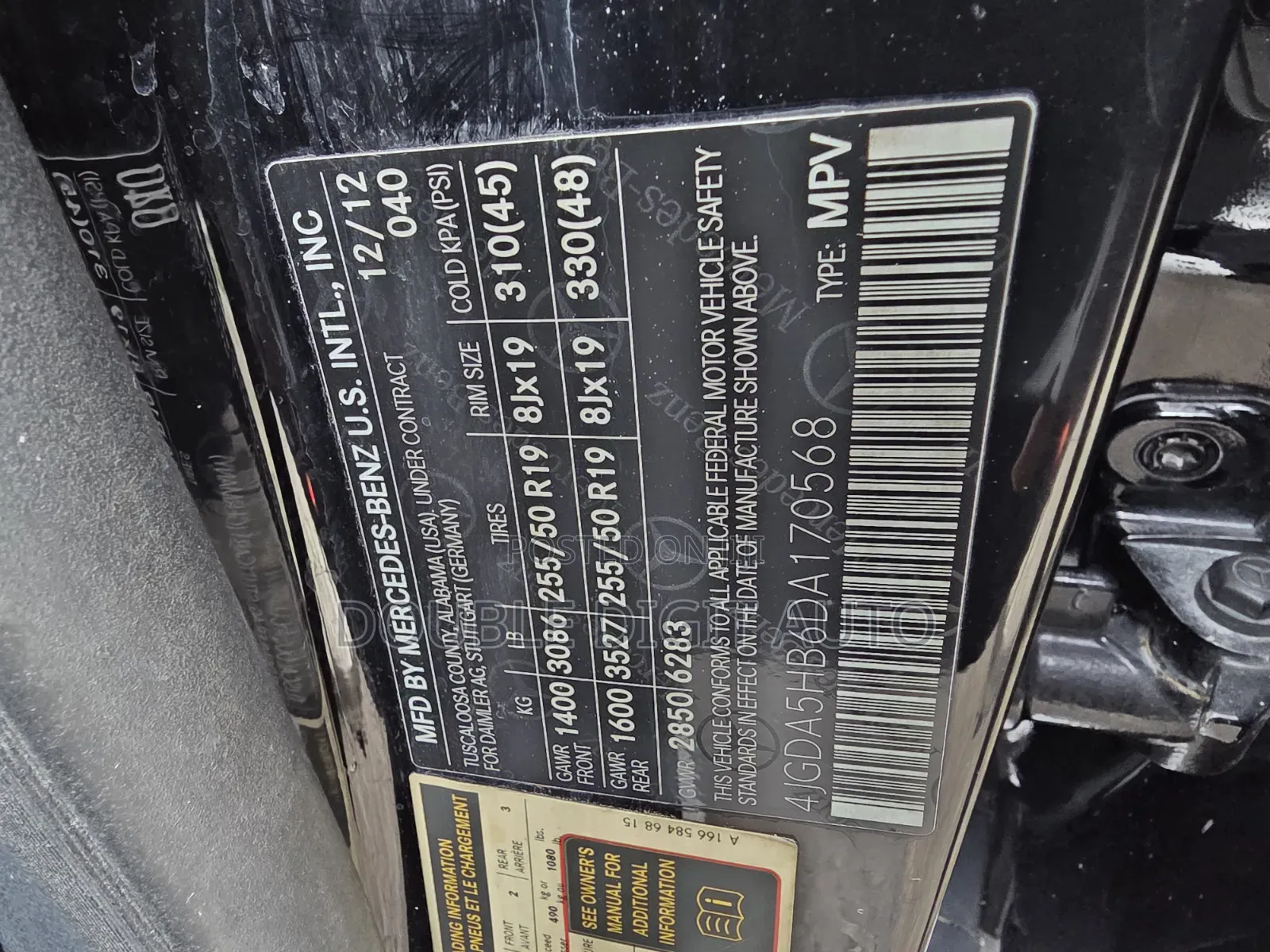 Mercedes-Benz M Class 2013 Black