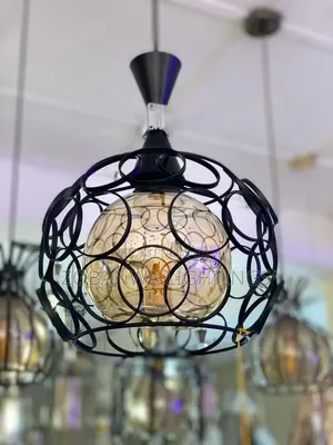 Vintage Pendant Lamp Iron Frame