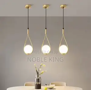 Nordic Luxury Glass Ball Led Chandelier Kitchen Restaurant Bedroom