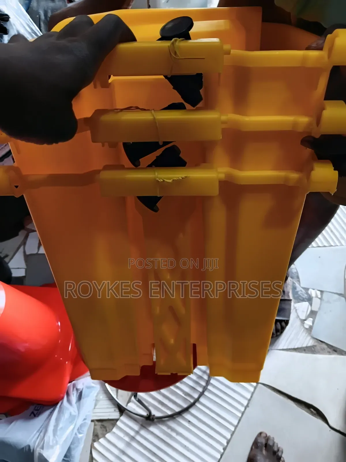 Yellow Residual Waste Dustbin