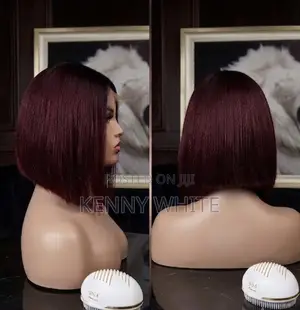 10 Inches SDD Burgundy Vietnamese Bone Straight With 5*5 Closure