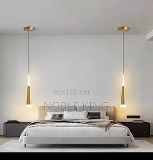 Nordic LED Pendant Lamp Long Hanging Wire Bedside Living Dining