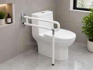 Heavy-Duty Bathroom Flip Up Grab Bar – Safety Support