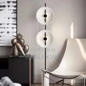Simple Luxury Modern Matte Black Column Lamp With Marble Base