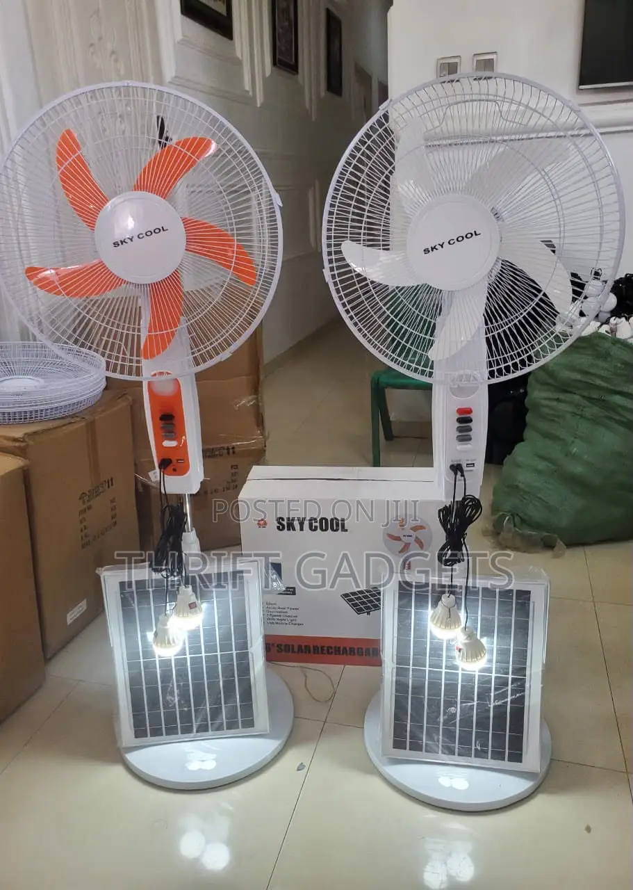 Sky Cool Solar Rechargeable Fan