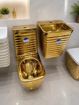Luxury Gold WC Set – Premium Bathroom Elegance