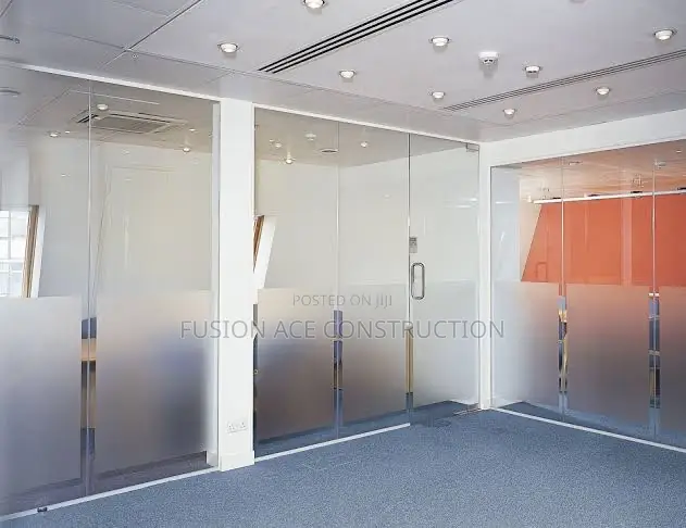 Glass Partition With Doors