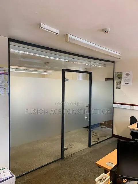 Glass Partition With Doors
