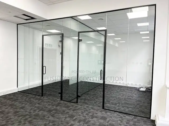 Glass Partition With Doors