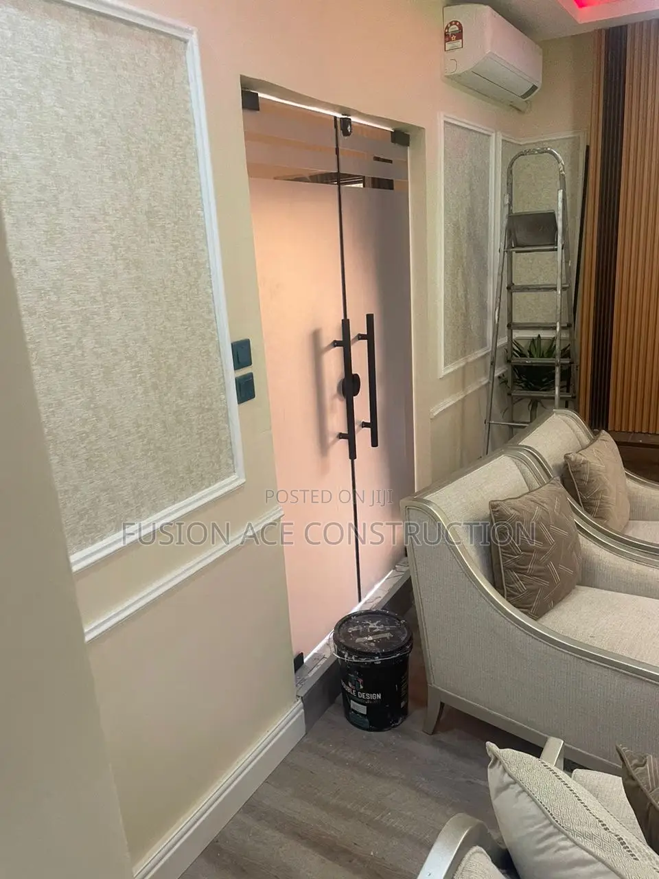 Glass Partition With Doors