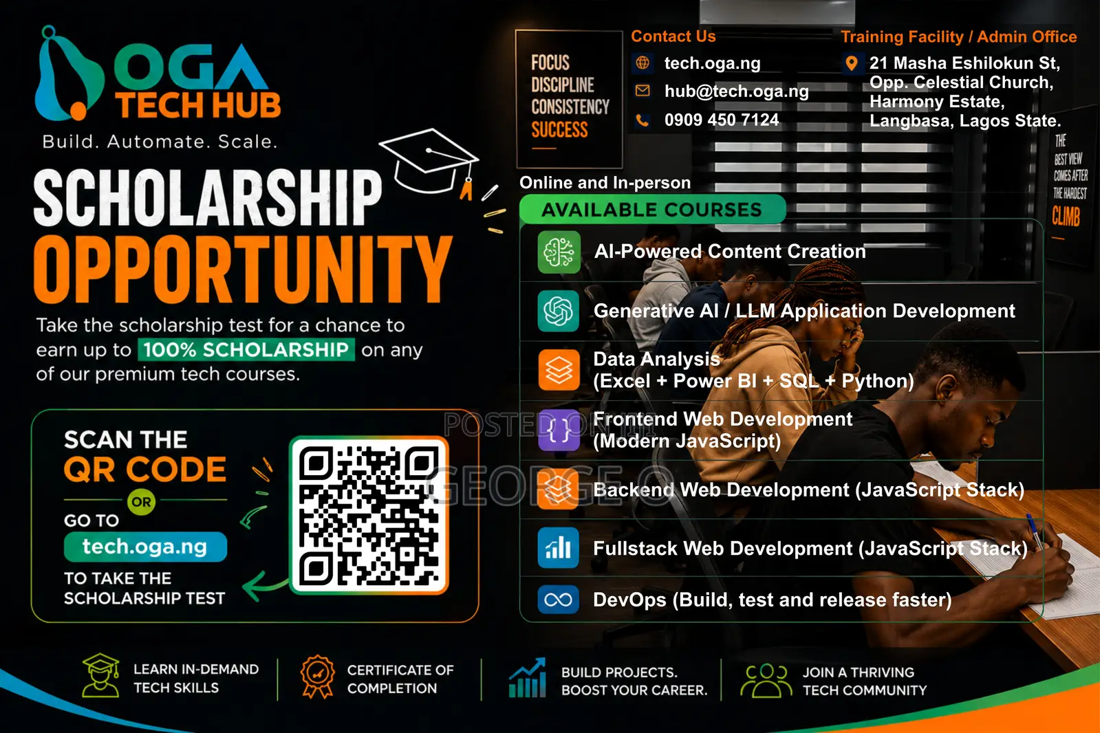 Scholarship for Tech Training