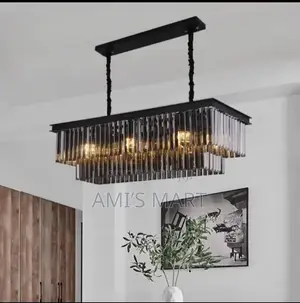 Smoked Crystal Island Luxury Chandelier Light