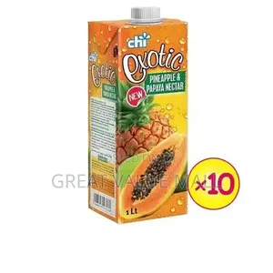 Chi Exotic - Pineapple Papaya Nectar (1ltr X 10 Pcs)