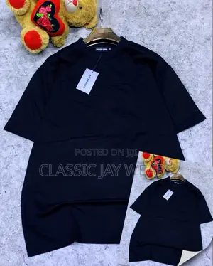 Plain Black RoundNeck Available in Sizes