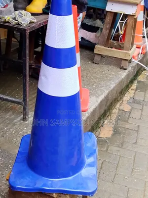 Blue Safety Cone 90cm