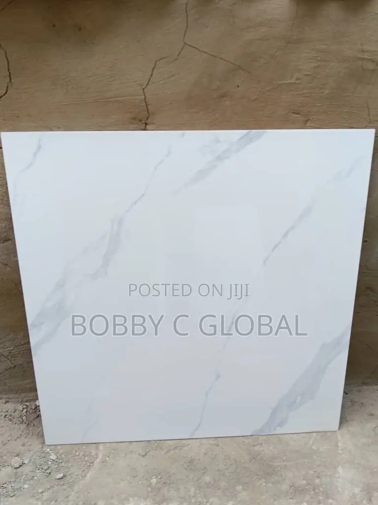 Glossy Plain White Porcelain Tile