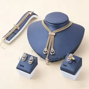 Classy 4-Peice Women's Jewelry(Necklace Earrings and Bracelets)