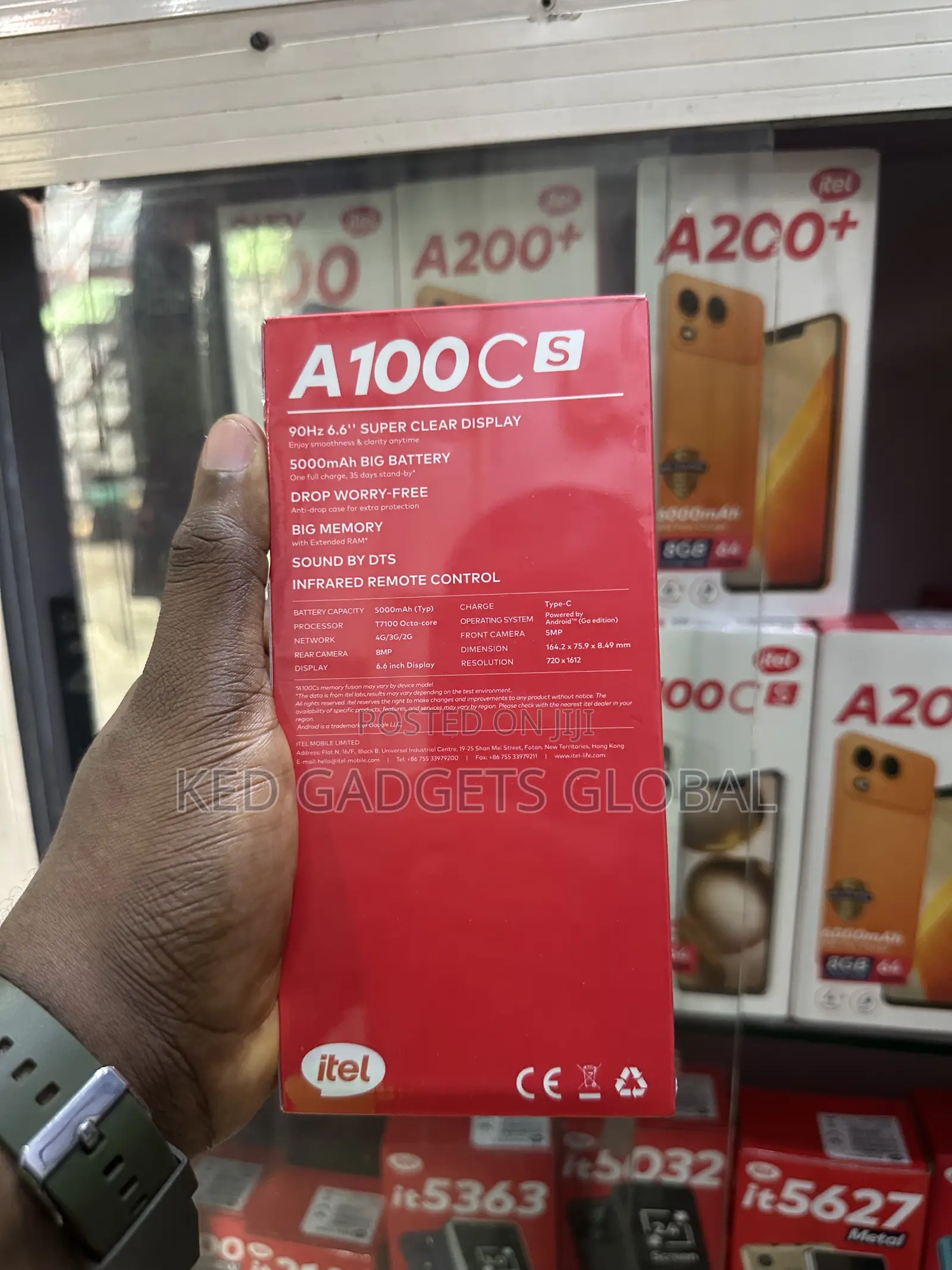 New Itel A100C 64 GB Black