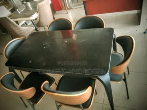 Imported 6-Seater Luxury Marble Dining Table Set + Free Delivery