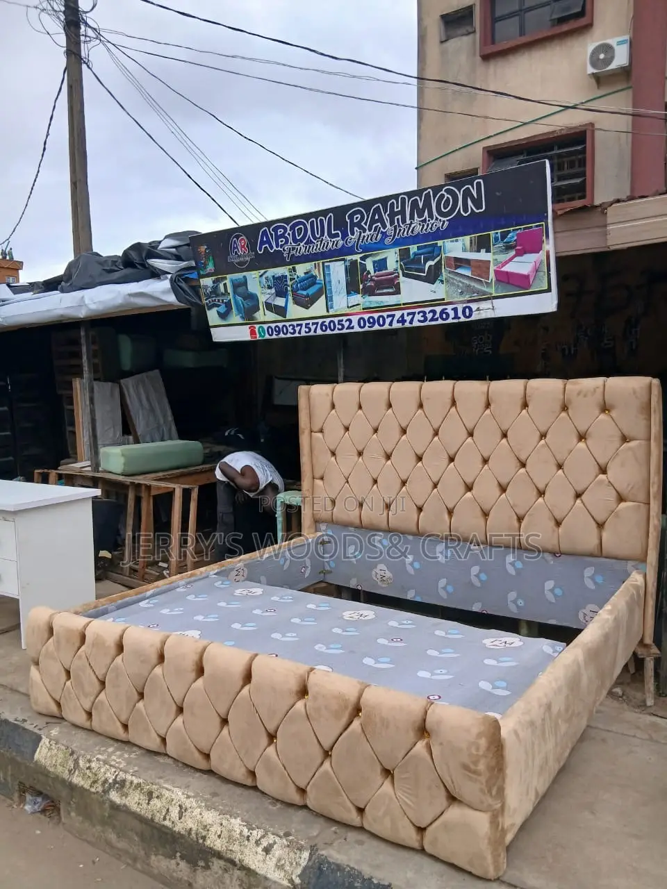 6by6feet Padded Bedframe