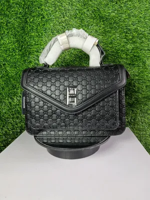Stylish Black Structured Handbag