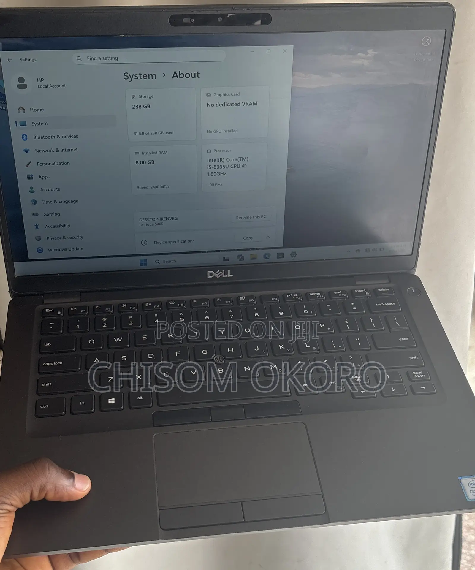 Laptop Dell Latitude 5400 8GB Intel Core i5 SSD 256GB