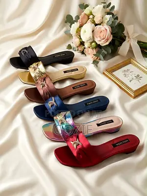 Lovely Low Heel Dressy Slippers