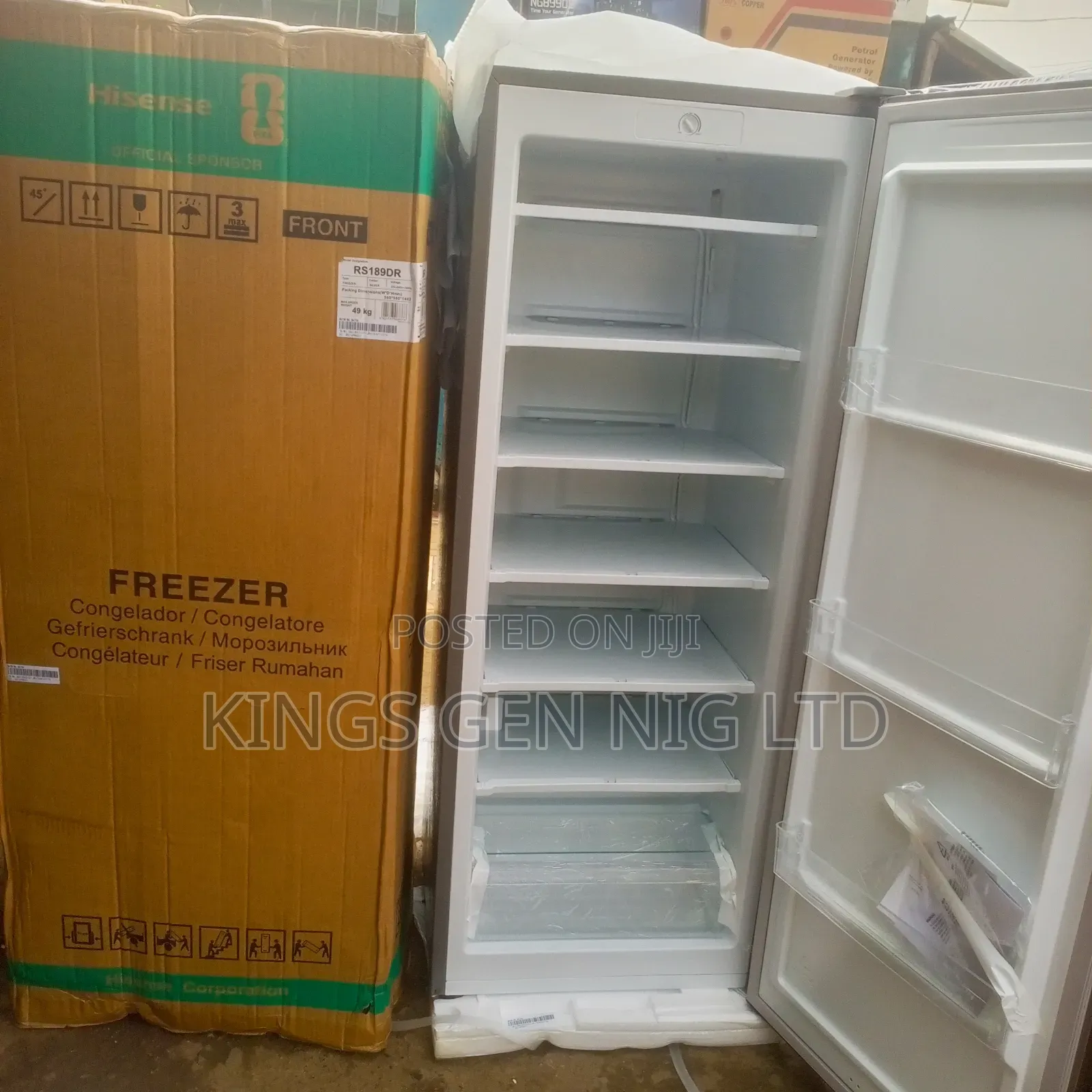 Hisense RS189DR 190L Upright Freezer Set