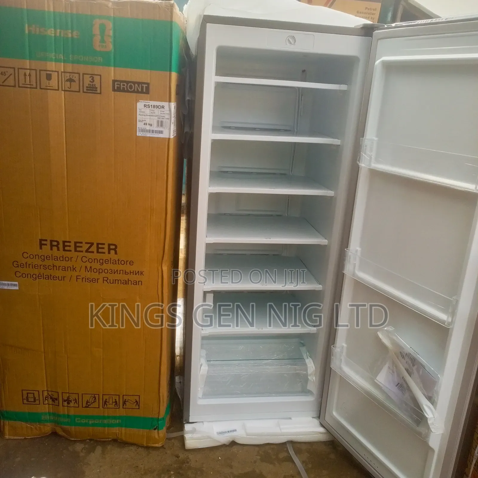 Hisense RS189DR 190L Upright Freezer Set