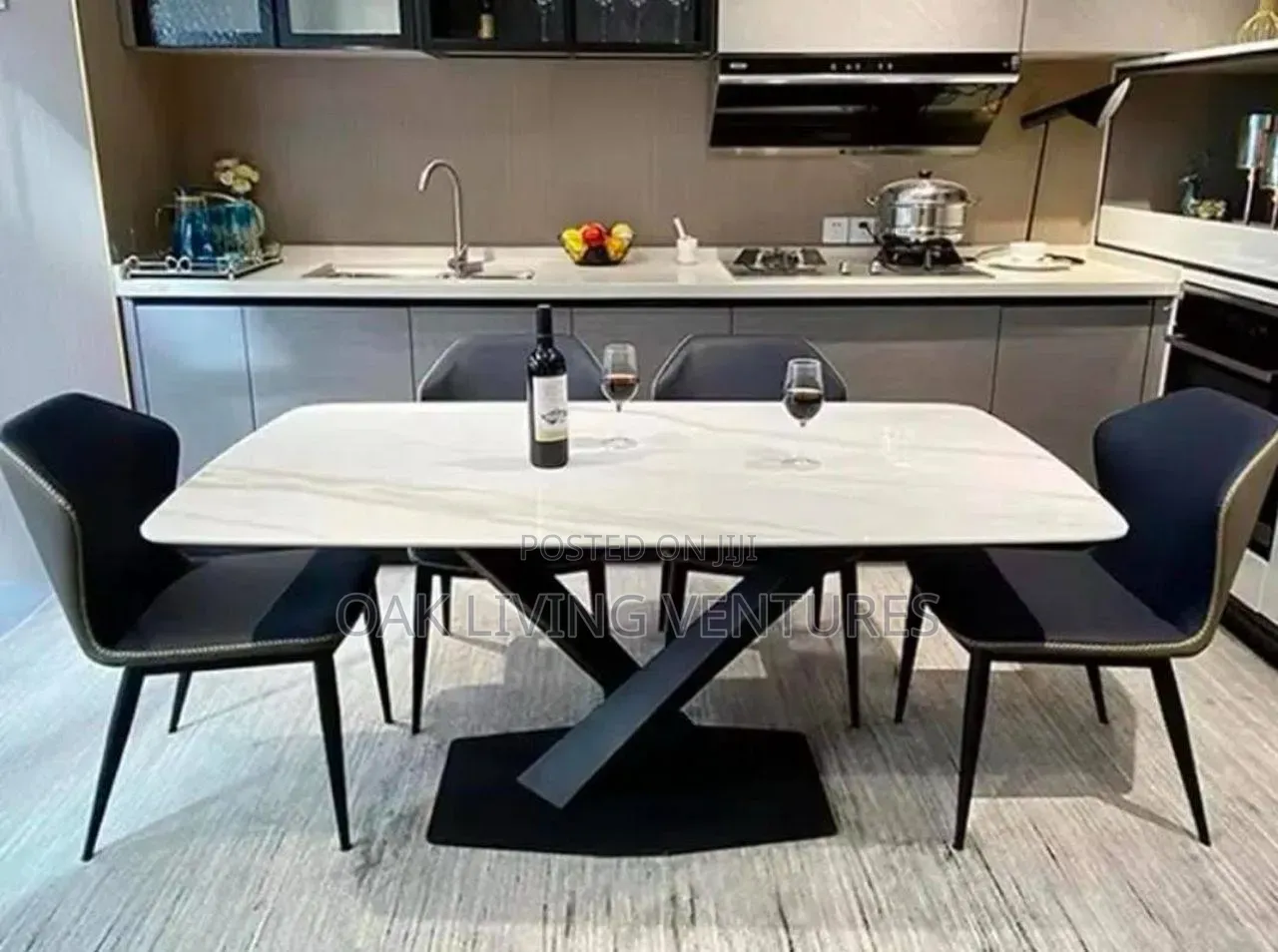 4 Seater Marble Dining Table