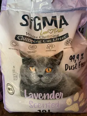 Sigma Cat Sand / Cat Litter 10L – Lavender Scented Clumping Sand
