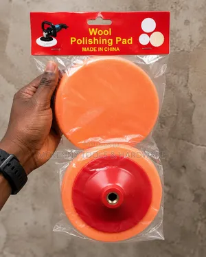 Orange Foam Polishing Pads and a Backing Plate