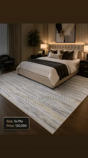 5x7fts Cream,beige and Gold Premium Turkish Rug
