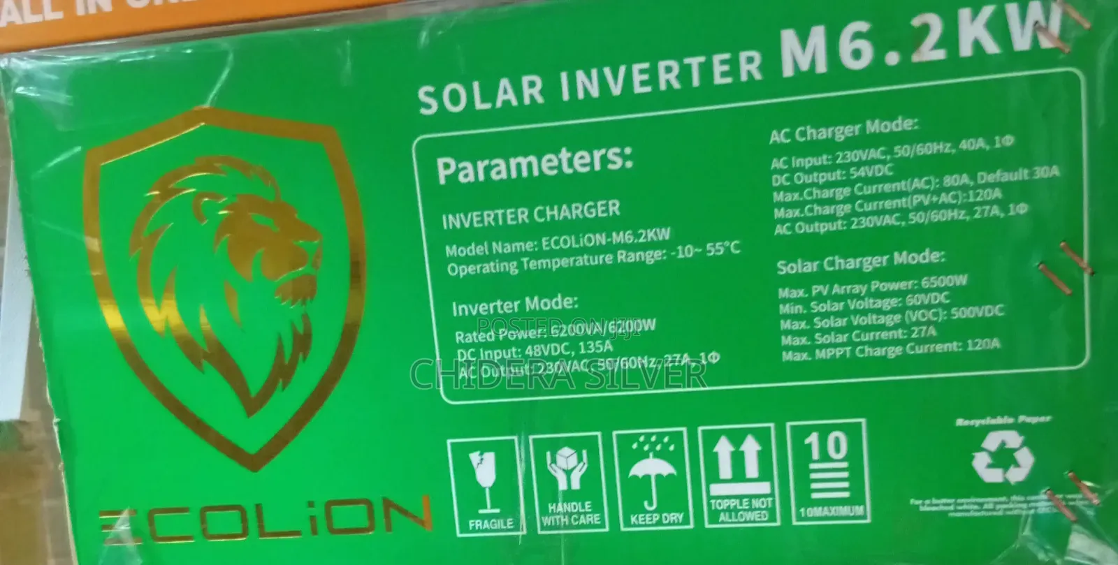 Ecolion 6.2kva 48 V