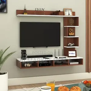 Made-on-Mounted TV Media Console 5ft by 6ft (Made on Demand)