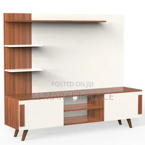 Made-on-Mounted TV Media Console 5ft by 6ft (Made on Demand)