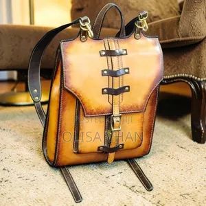 Vintage Leather Cowboy Backpack