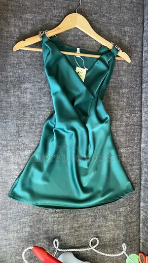 Satin Cowl-Neck Mini Top