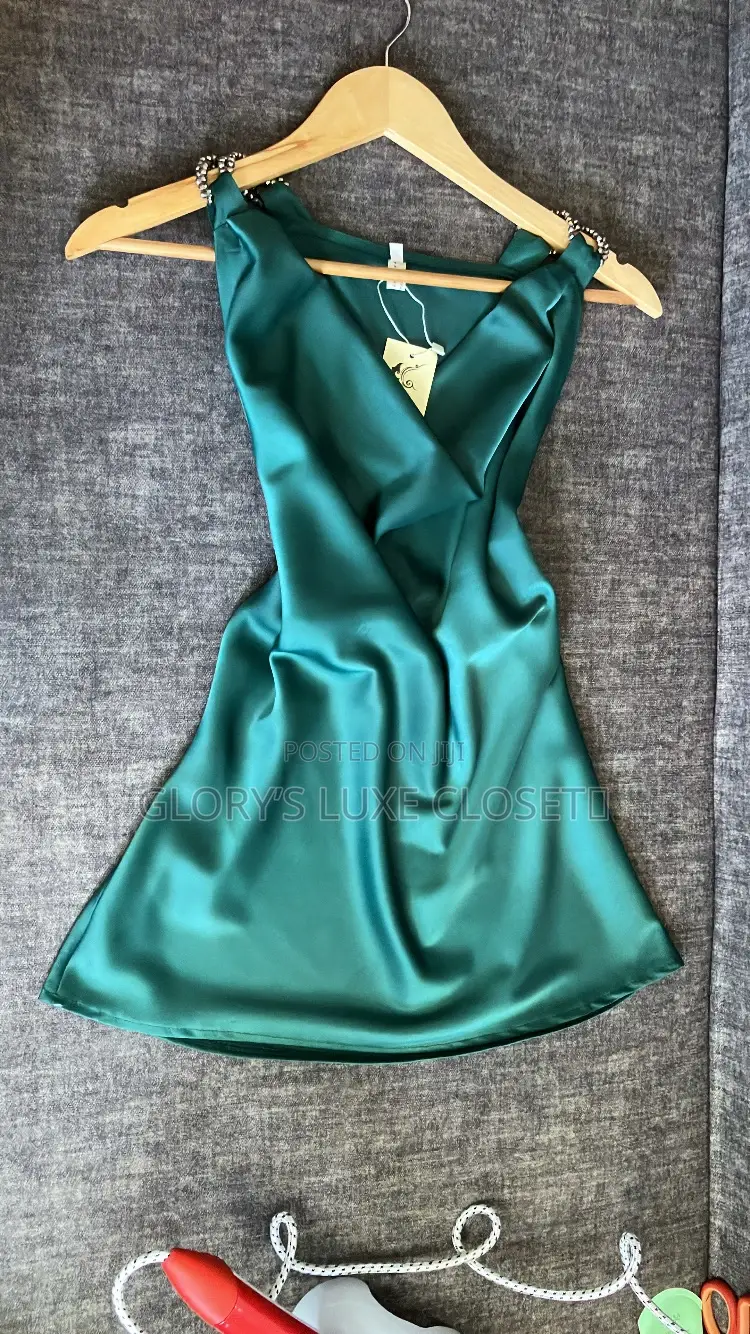 Satin Cowl-Neck Mini Top