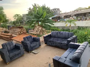 A Standard Grey 7 Seater Sofa