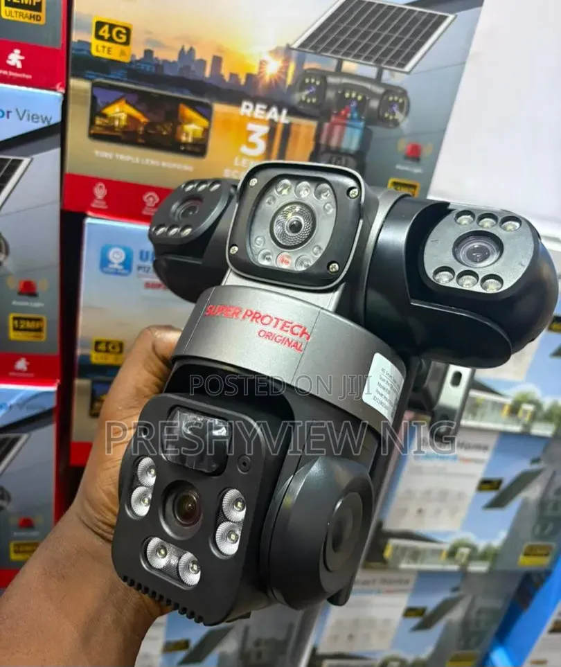 PTZ 3 Lens CCTV Camera