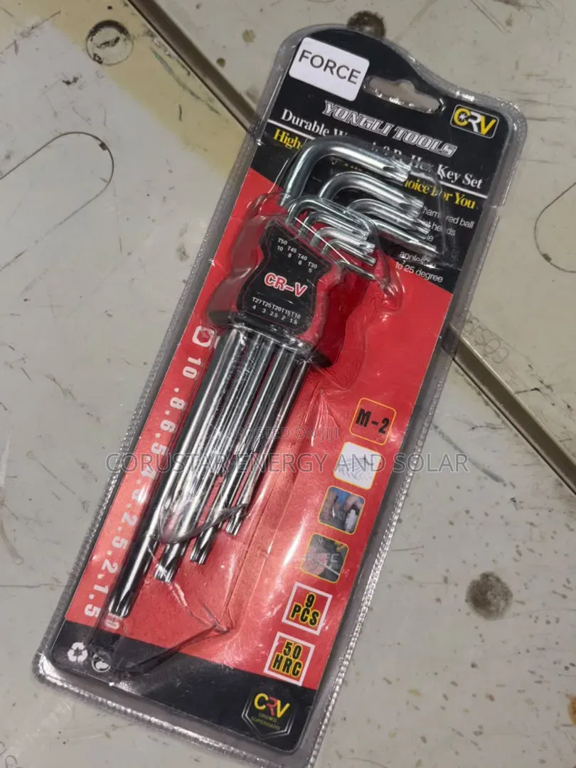 Durable Star Allen 9pcs Hex Key Set