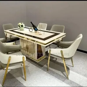 Contemporary Luxury Dinning Tables With 6chairs