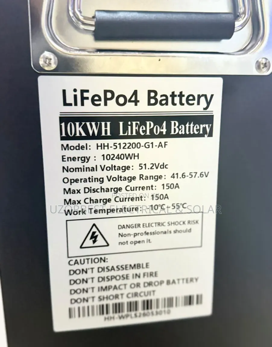 Hamtem 10kwh 51.2v Lithium Battery