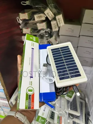 17W Solar Rechargeable LED Emergency Light – (Solar + USB Charging)
