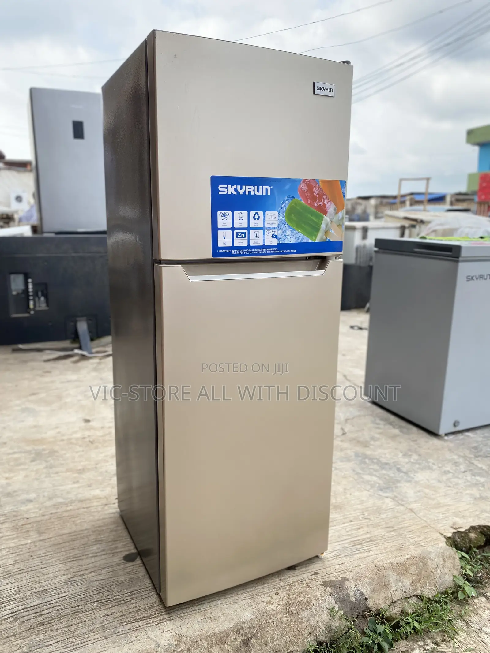 Skyrun Refrigerator 2door With Zero Noise and Power Saving
