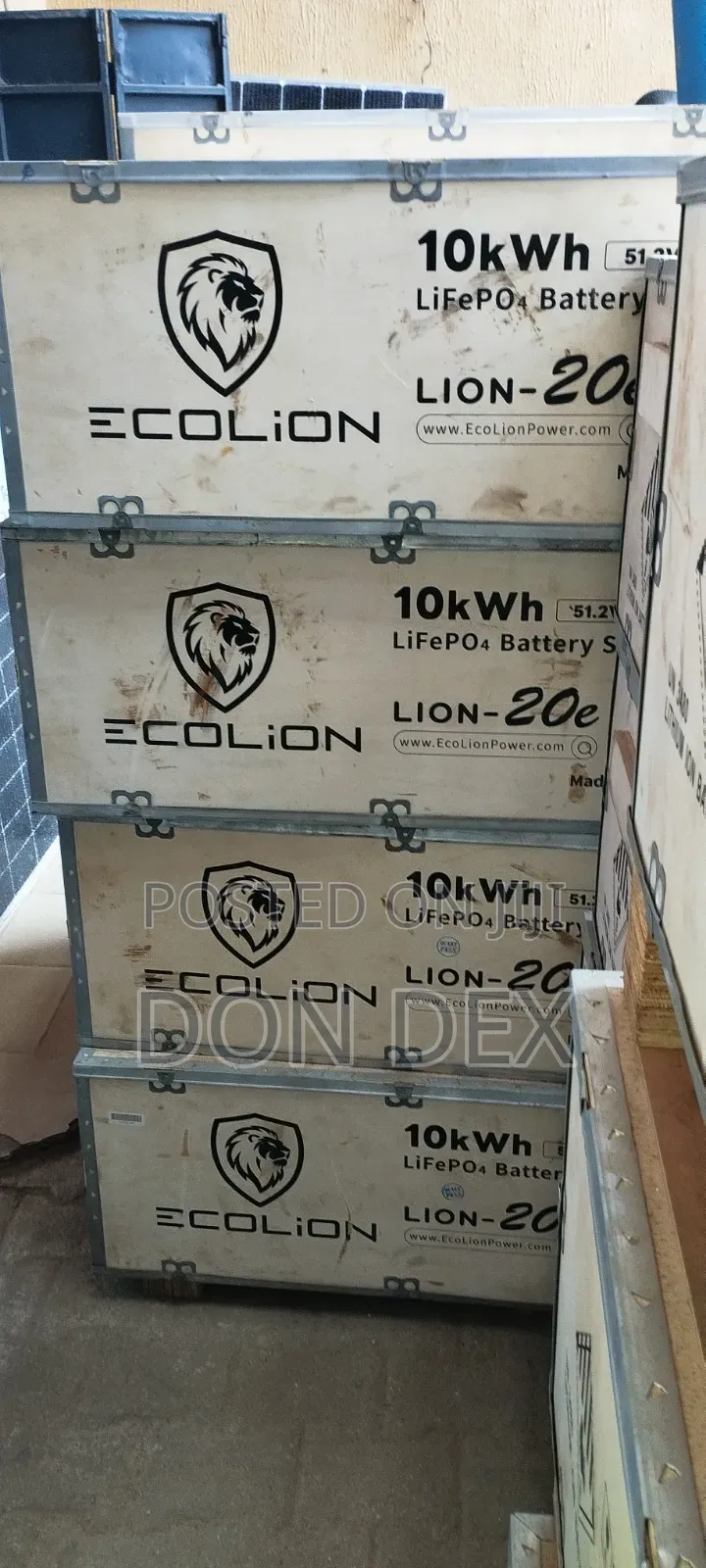 10kw 51.2v Ecolion Lithium Ion Battery