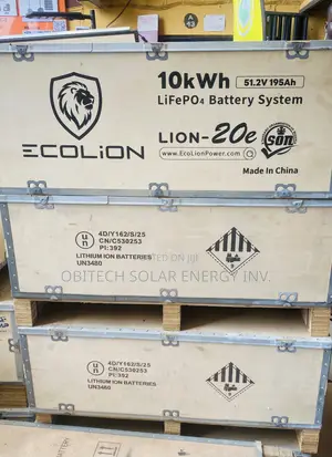 10kWh 51.2V ECOLION Lithium Ion Battery