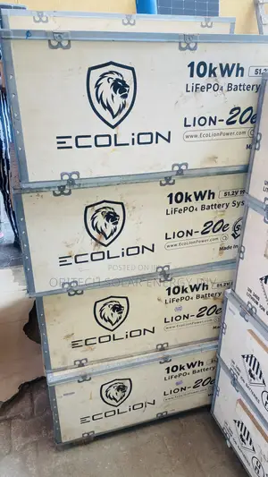 10kWh 51.2V ECOLION Lithium Ion Battery